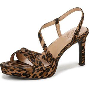 Naturalizer Women Cheetah Print Polyurethane Rounded Open Toes Platform Shoes